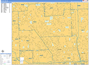 Royal Oak  Wall Map Basic Style